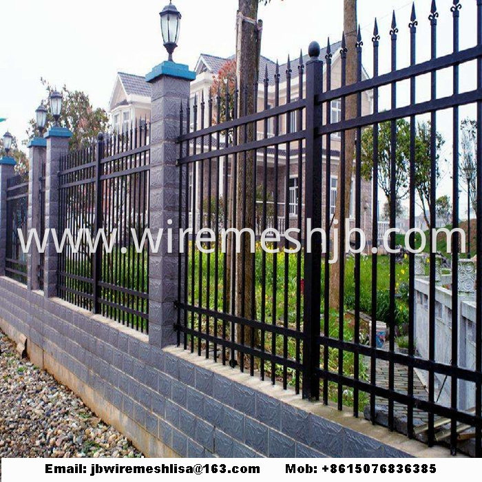 Powder Coated Zinc Steel Fence Panels